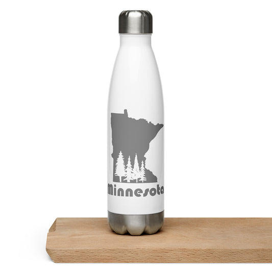 Minnesota Pine Tree Stainless Steel Water Bottle