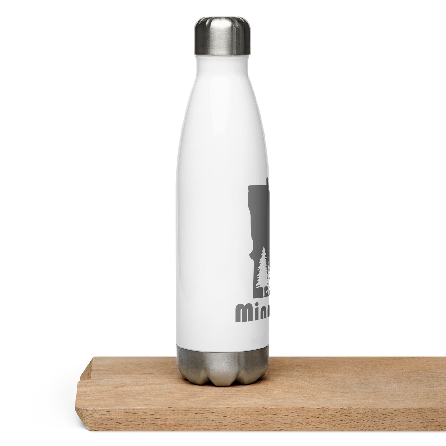 Minnesota Pine Tree Stainless Steel Water Bottle