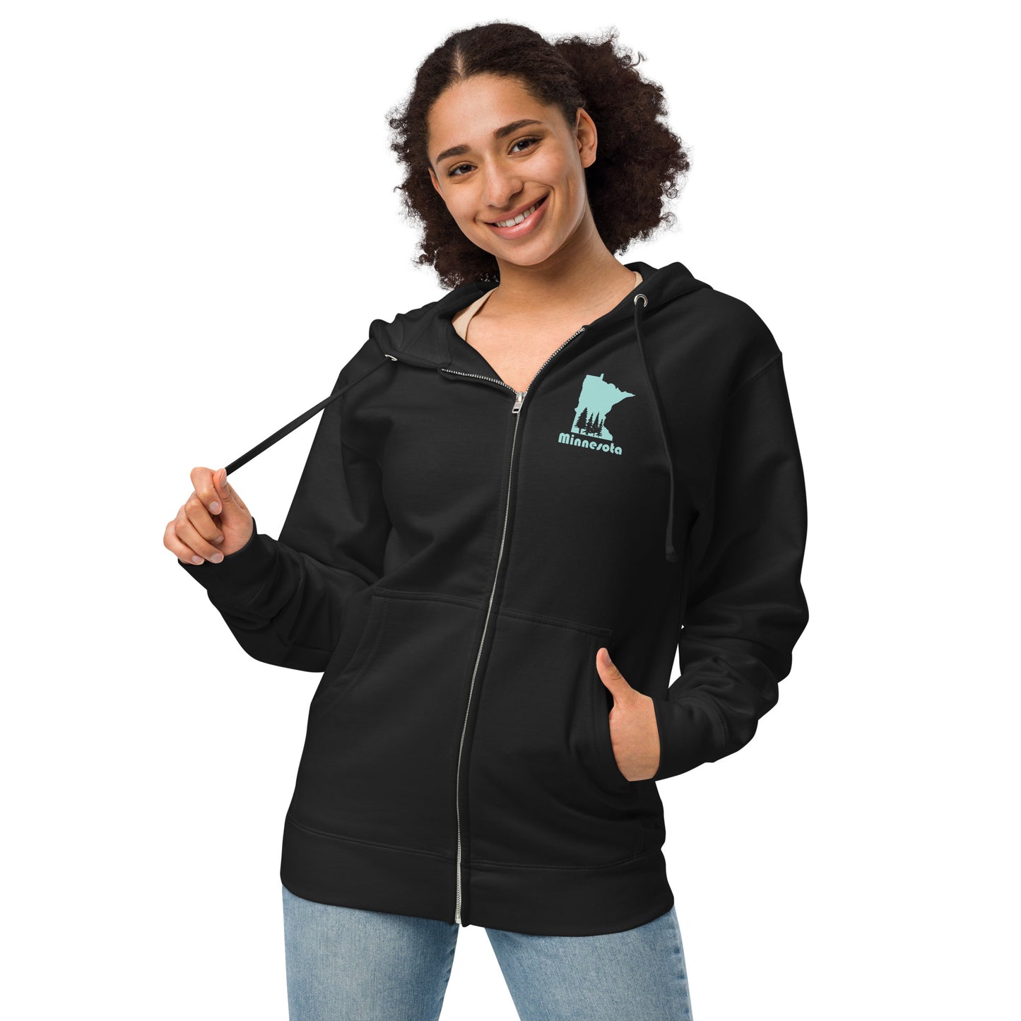 Minnesota Unisex fleece zip up hoodie